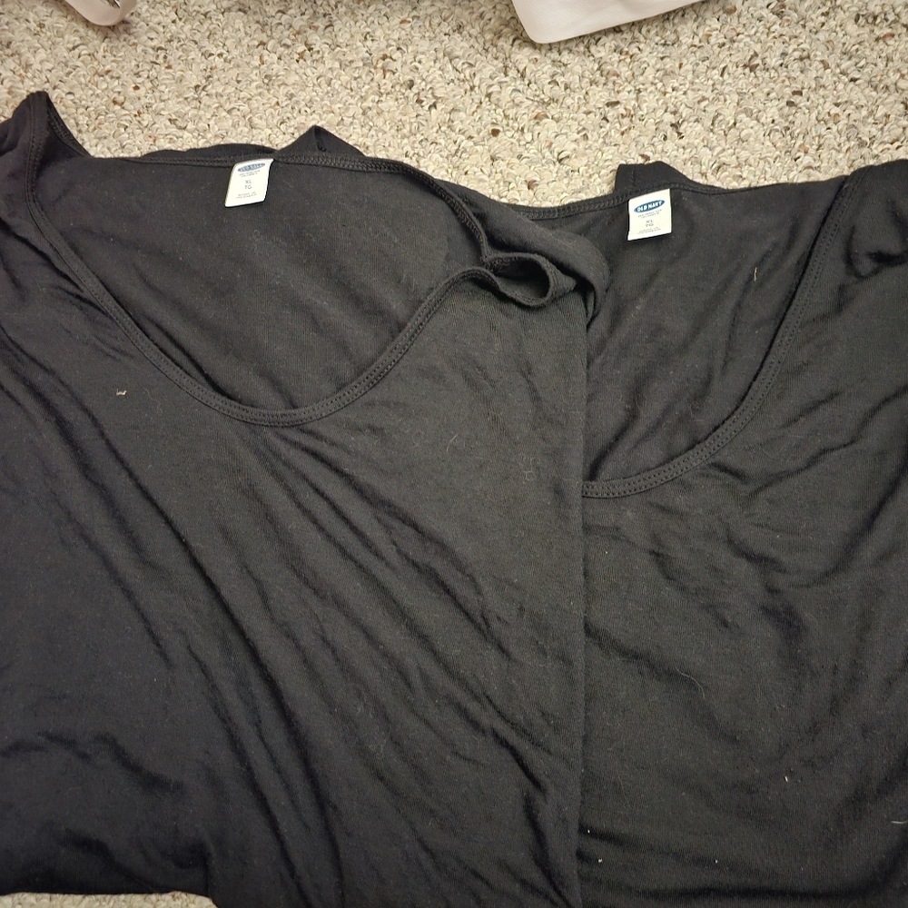 2 Old Navy Black T-Shirts